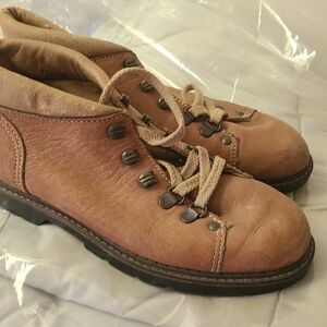 Cougar Brown Leather Combat Boots